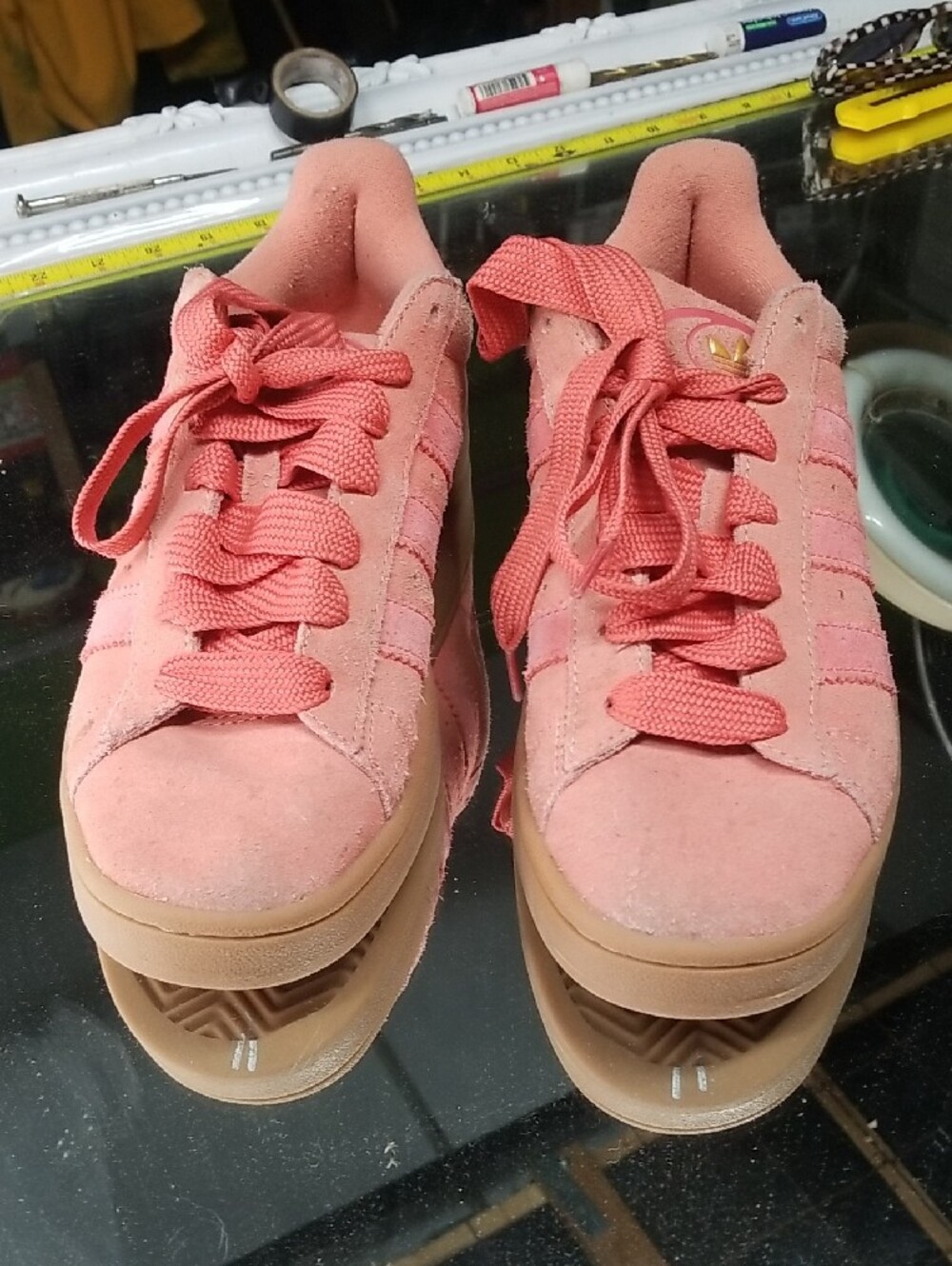 Adidas Women's Campus 00s Suede Sneakers Wonder Clay.  Rare. - Picture 2 of 7